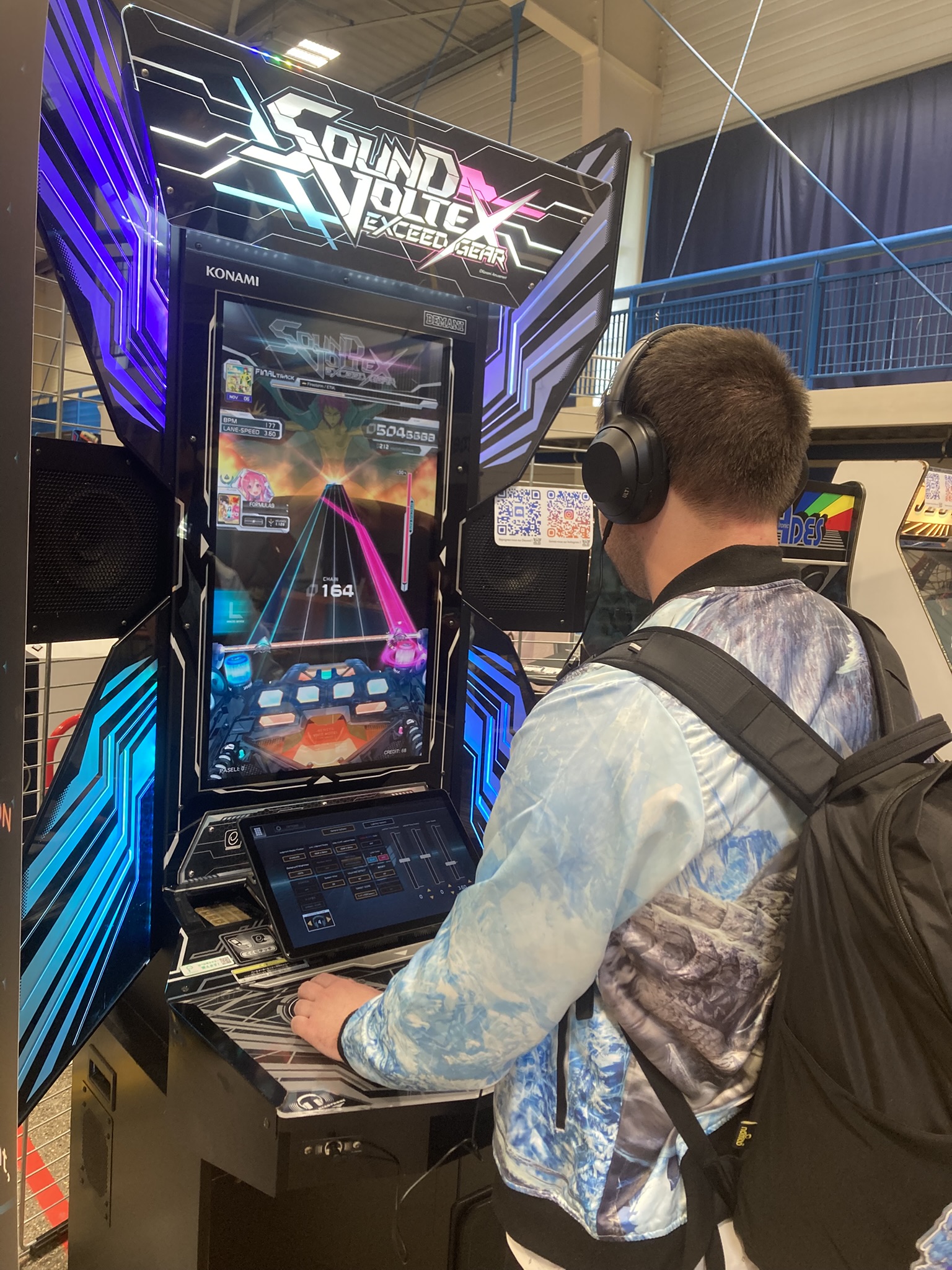 Personne jouant à Sound Voltex